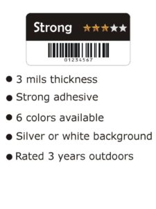 strong level asset tags