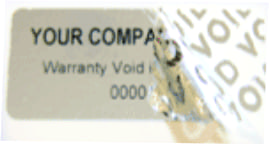 custom void label