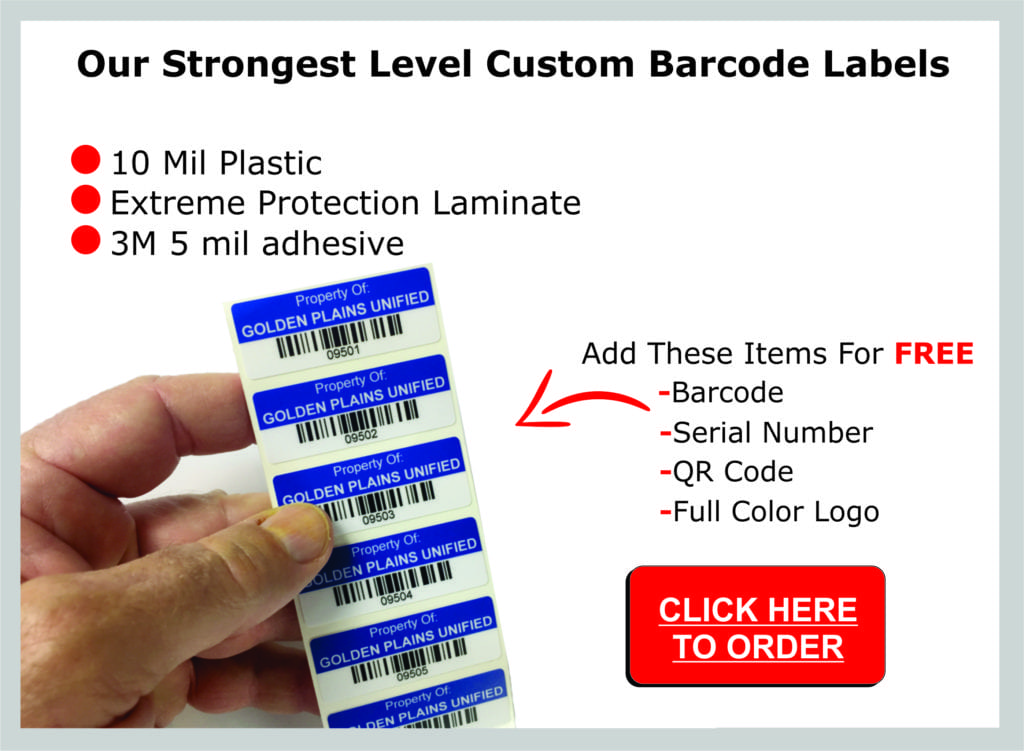 custom barcode labels strongest | Strong Asset Tags