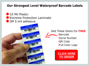 waterproof barcode labels