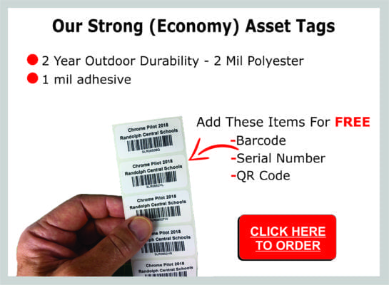 features of our STRONG LEVEL asset tags
