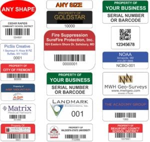 asset tag labels