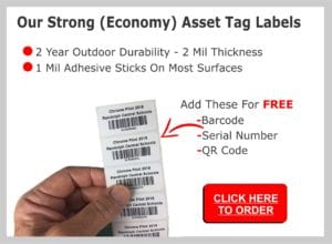 asset tag labels