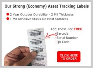 asset tracking labels strong level