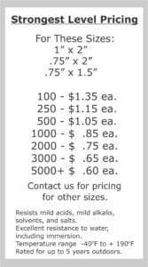 asset tracking labels strongest level