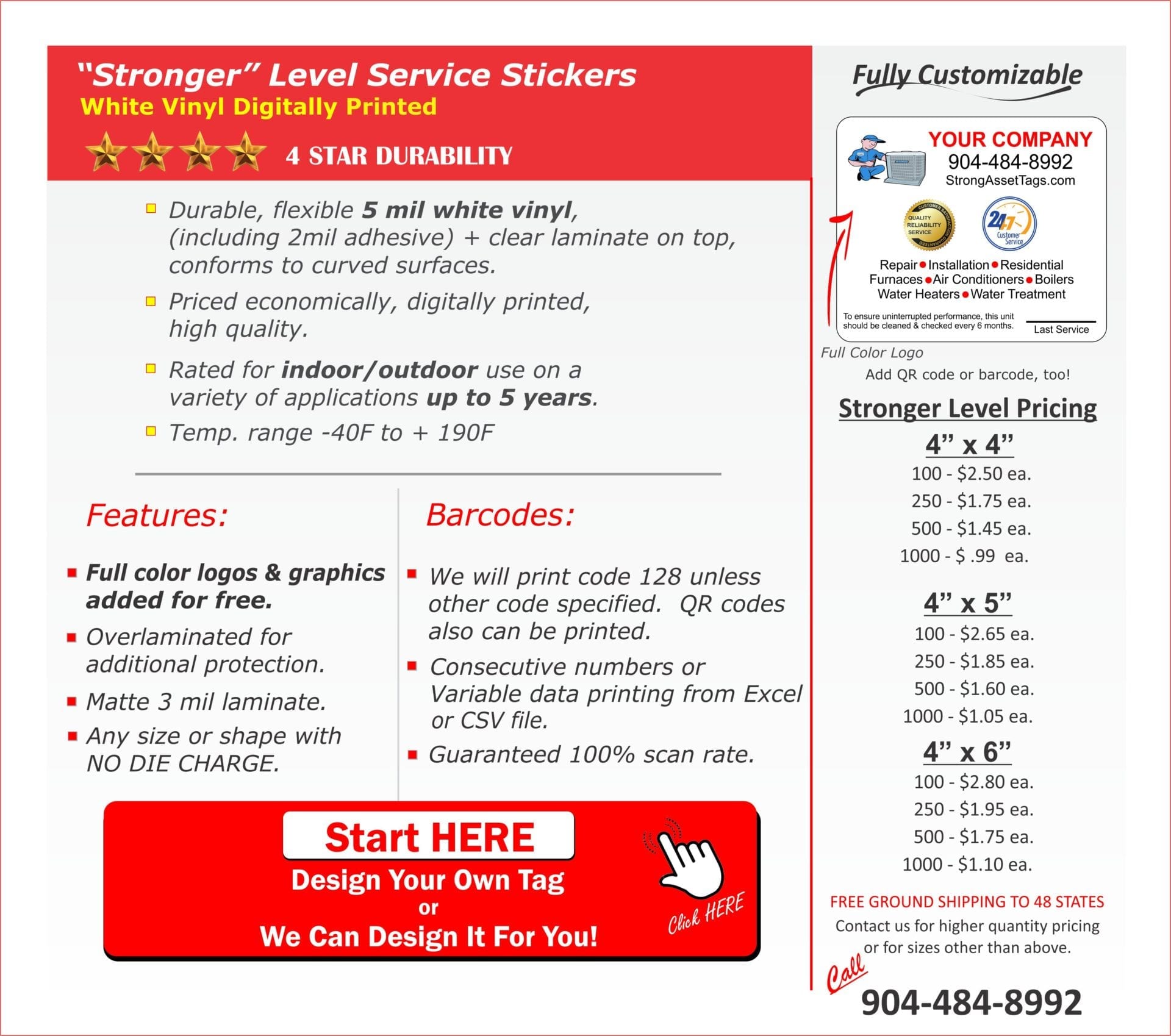 Details about our Serial Number Stickers