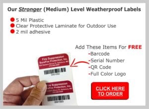 stronger level waterproof labels