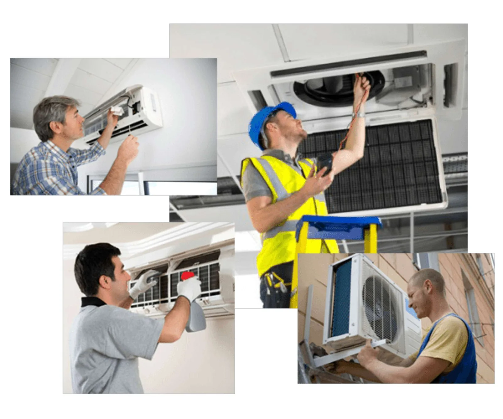 Branded HVAC service contact stickers
